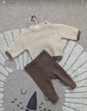 Ensemble Kiabi beige taille 6 mois 68cms