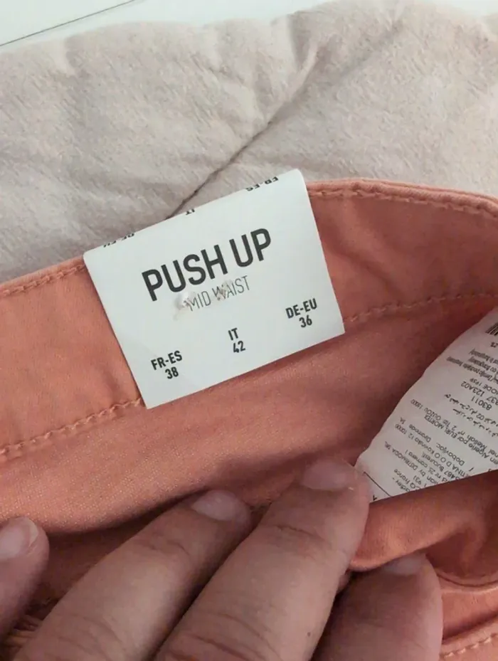 Pantalon push up abricot Pinkie femme taille 38 - photo numéro 4