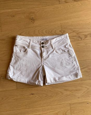 Short jean blanc M