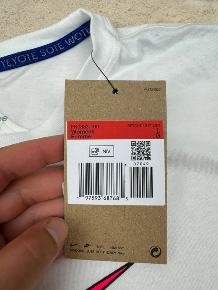 T-shirt Nike Team USA JO 2024 Aigle Blanc Neuf Taille L - photo numéro 9