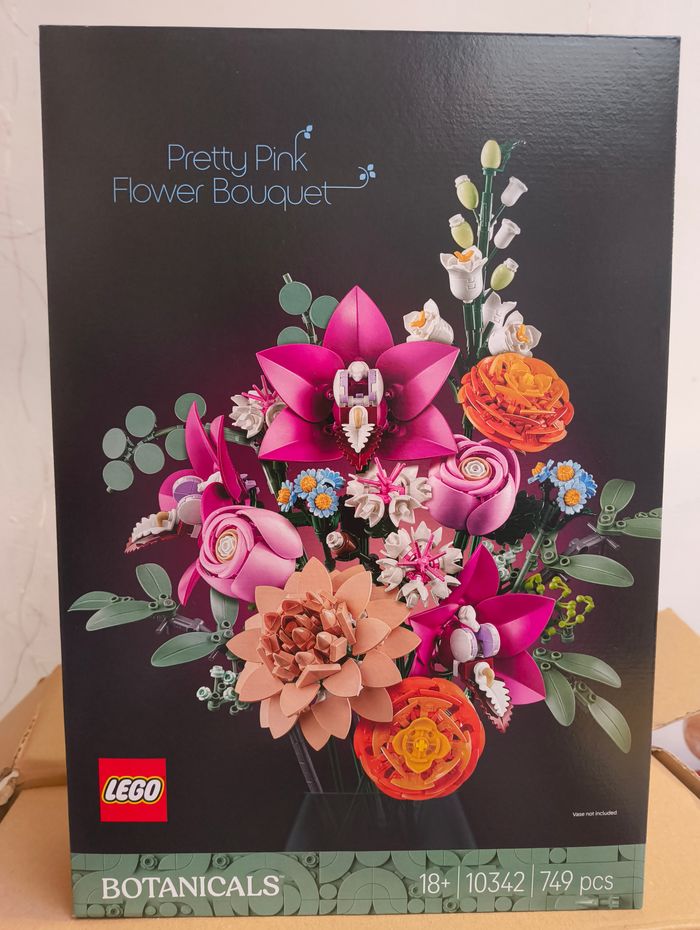 Lego pretty pink flower bouquet botanical