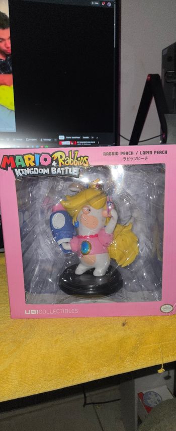 Figurine Peach Lapin du Jeu Vidéo : Mario + Lapins Crétins Kingdom Battle