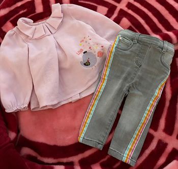 Ensemble gris et rose