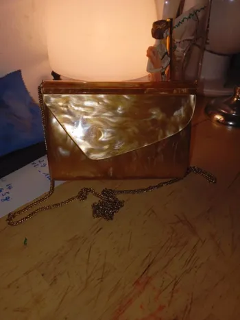 Sac vintage nacré magnifique