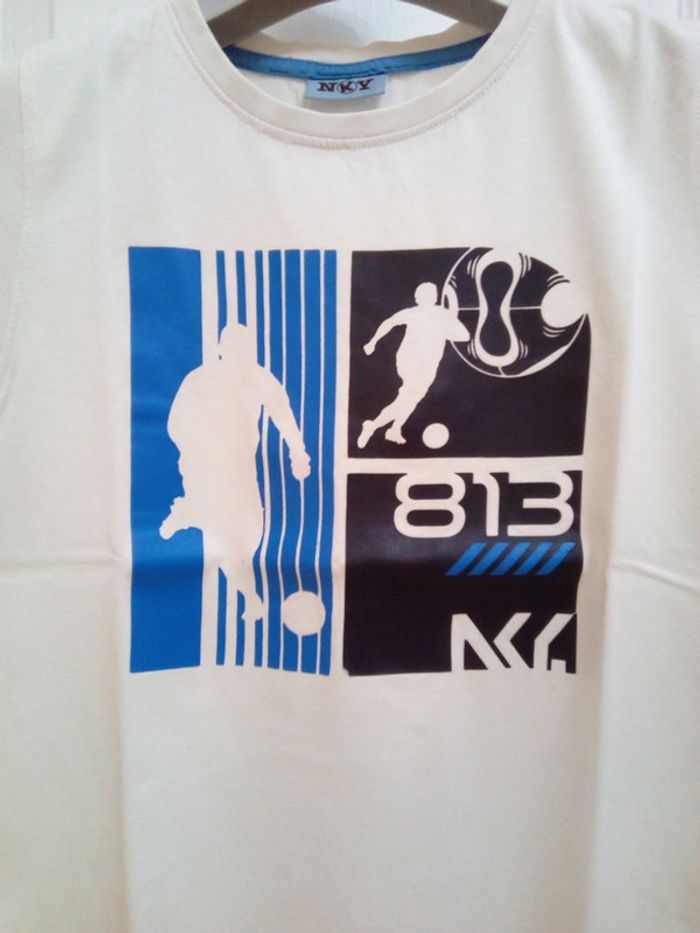Tee-shirt blanc "813" T.10 ans - NKY - photo numéro 10