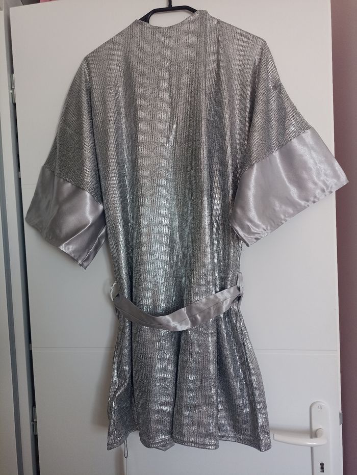 Kimono de plage scintillant, argent, BIKKI BEACH - photo numéro 2