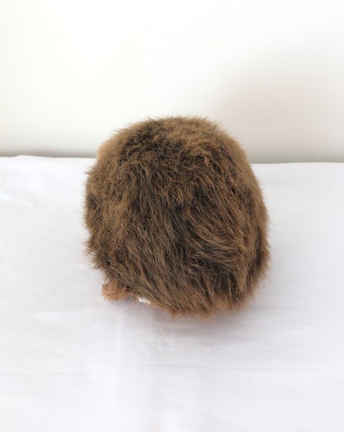 Peluche hérisson marron beige noir 30 cm STC doudou - photo numéro 4