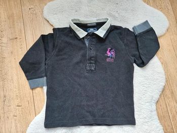 Polo Serge Blanco noir et gris 4 ans