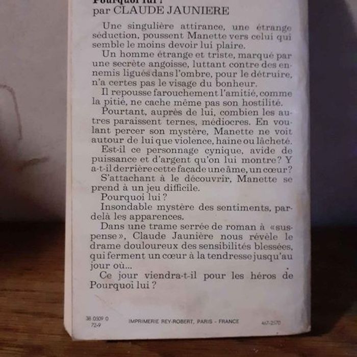 Pourquoi lui ? de Claude Jaunière - photo numéro 3