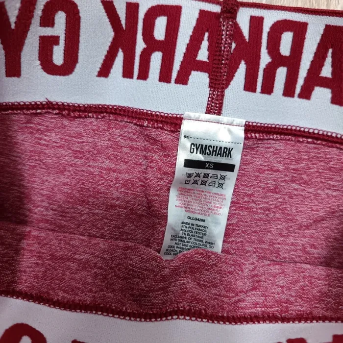 Legging gymshark femme XS rouge - photo numéro 3