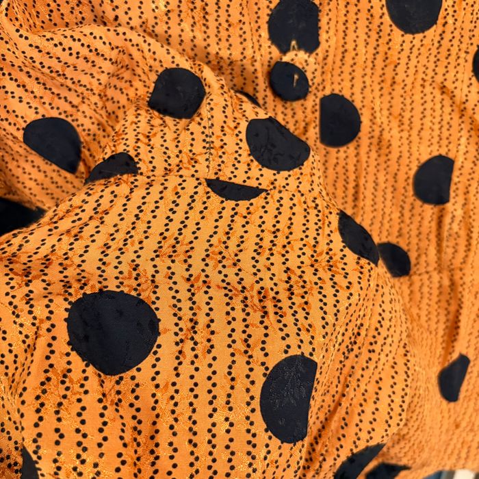 Blouse Mango à pois orange noir S - photo numéro 4