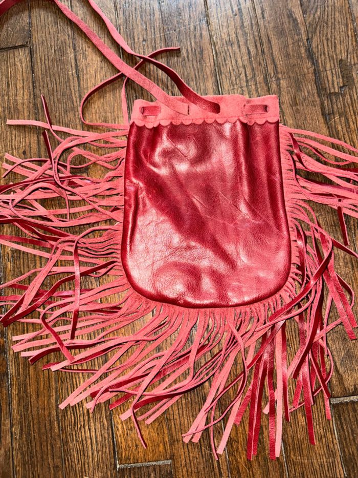 Petit sac en cuir Fanny blanche Micro traces - photo numéro 3