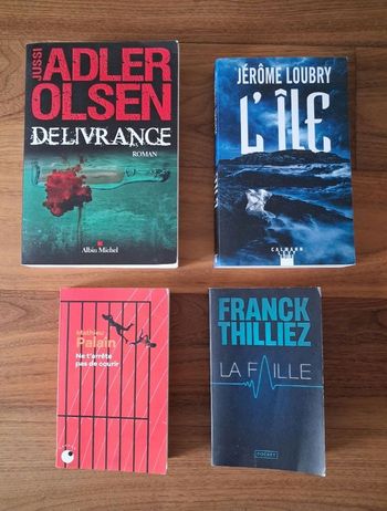 Lot 4 romans dont 1 de Jérôme Loubry et 1 de Franck Thilliez 