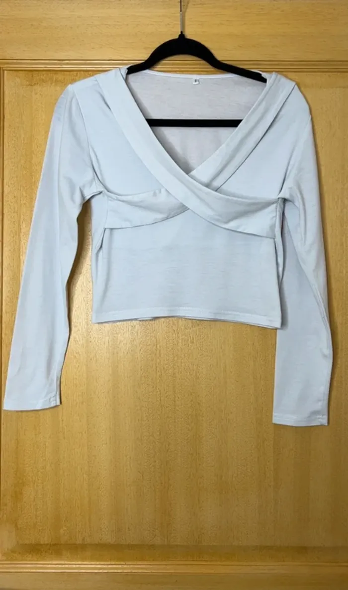 Crop top col croisé – T36