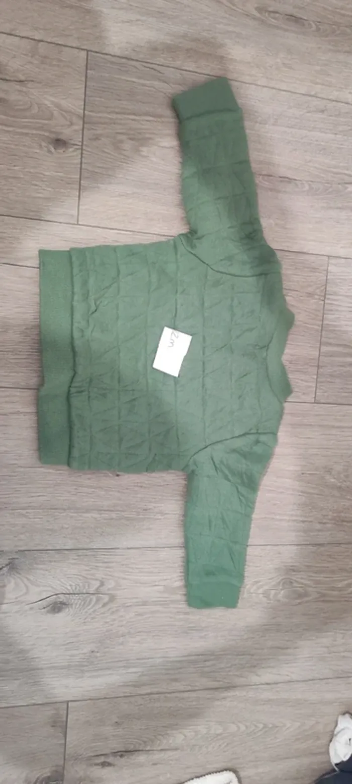 Veste gilet tape à l'oeil kaki - photo numéro 3