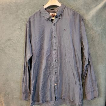 Chemise manche longue Tommy Hilfiger  👔 Taille XL - Logo Brodé