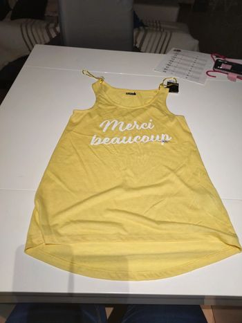 Débardeur léger fluide jaune follow le