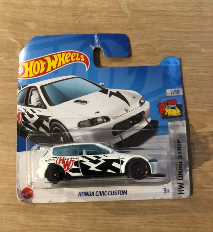 Miniature hot wheels Honda Civic custom