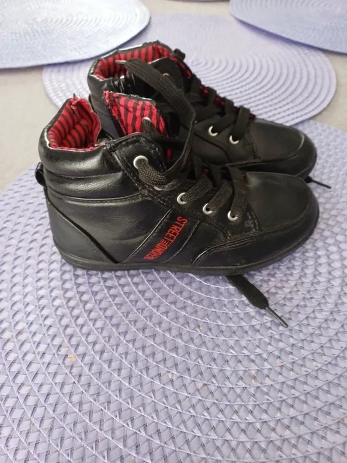 Basket haute avec fermeture eclaire pour garçon taille 29 - photo numéro 2