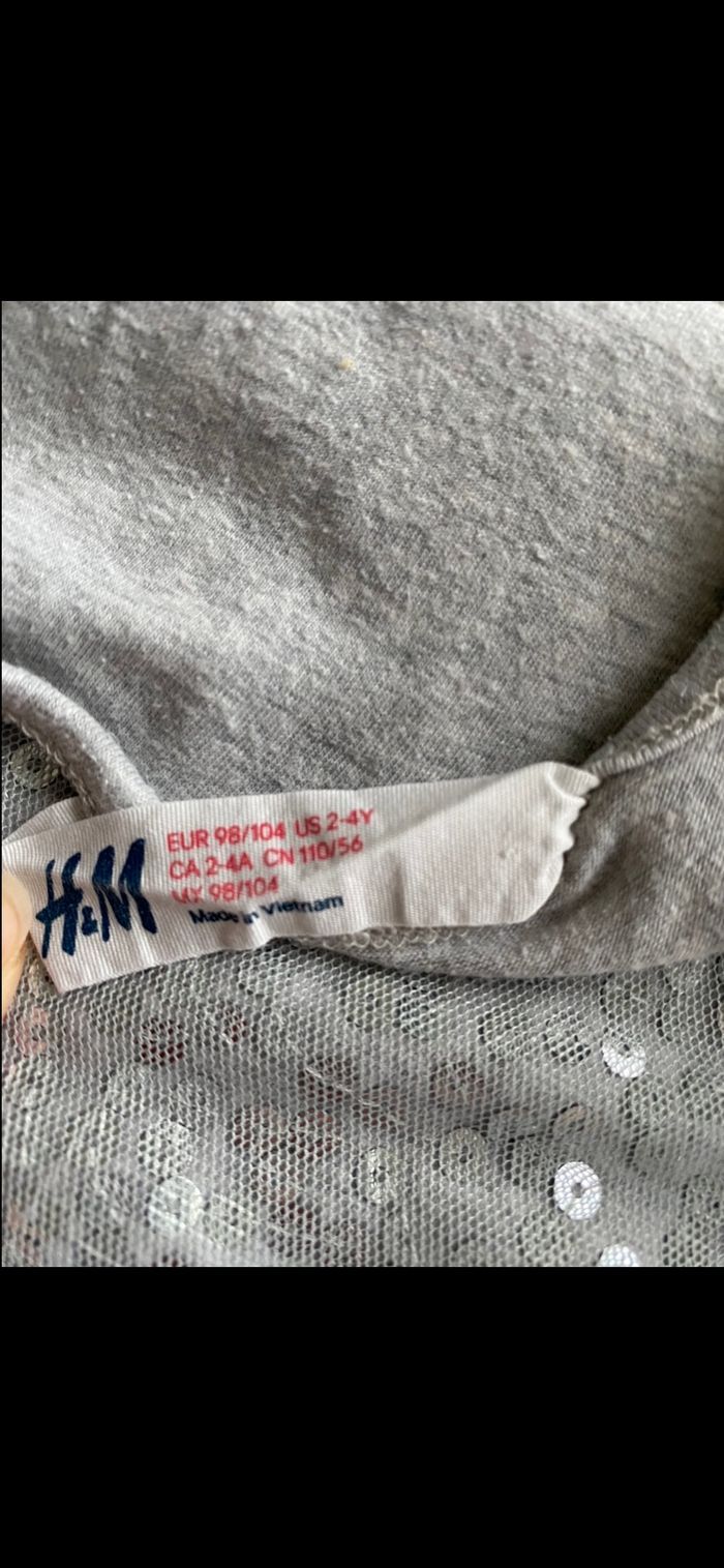 Tee shirt manches longues pailleté 4 ans - photo numéro 8