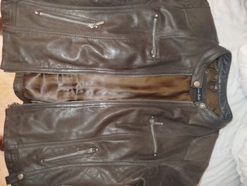 Veste en cuir femme