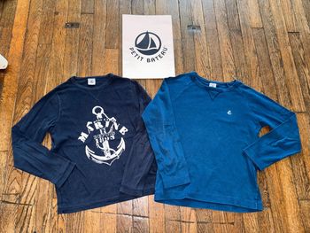 Lot tshirts petit bateau 8 ans