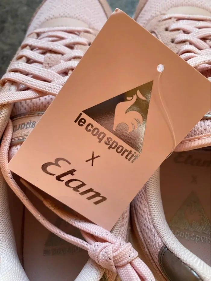 Coq Sportif x Etam Sneakers Rose Pointure 39 - photo numéro 6