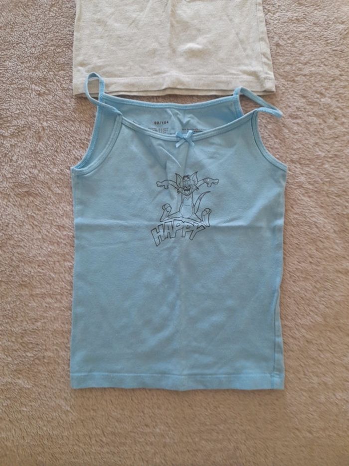 Lot 2 débardeurs fille taille 2-4 ans Lupilu - photo numéro 2