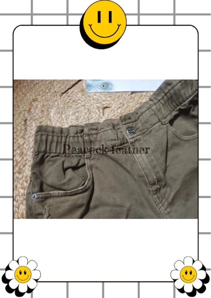 Short kaki 42 taille haute kiabi - photo numéro 3