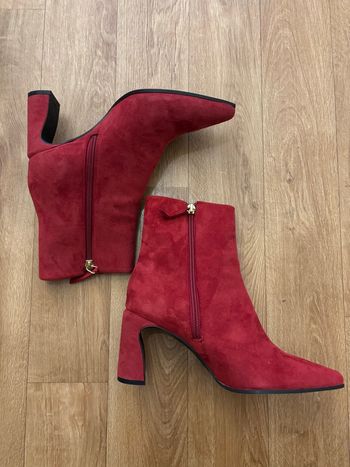 Bottines femme bordeaux 38