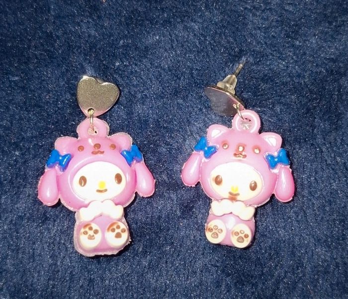 Boucles d'oreilles Kuromi - photo numéro 4