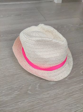 Chapeau effet paille fille