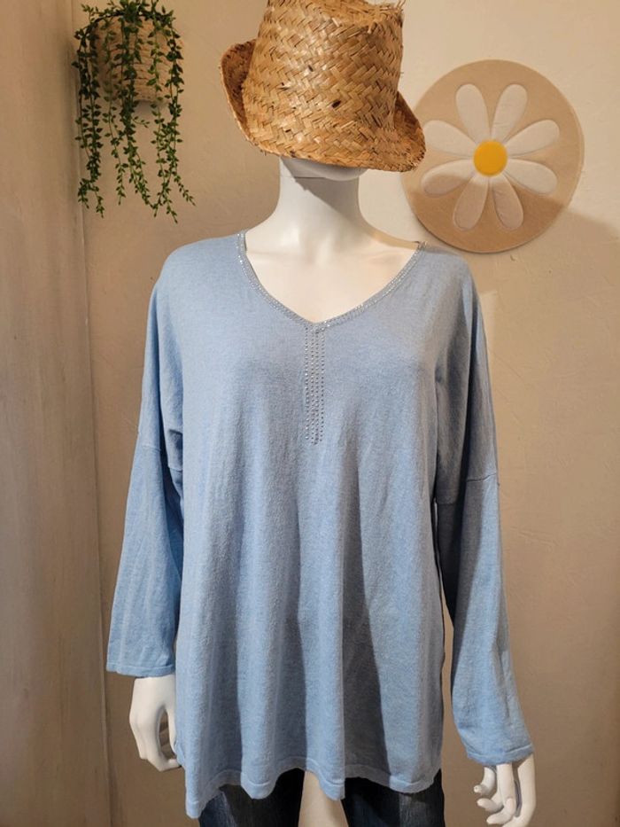 Pull avec soie et cahemire