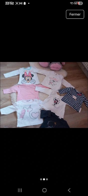 Lots de 7 haut manche longue 12 mois