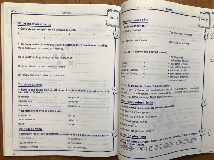 Fichier d’exercices CM1 - Français - photo numéro 4