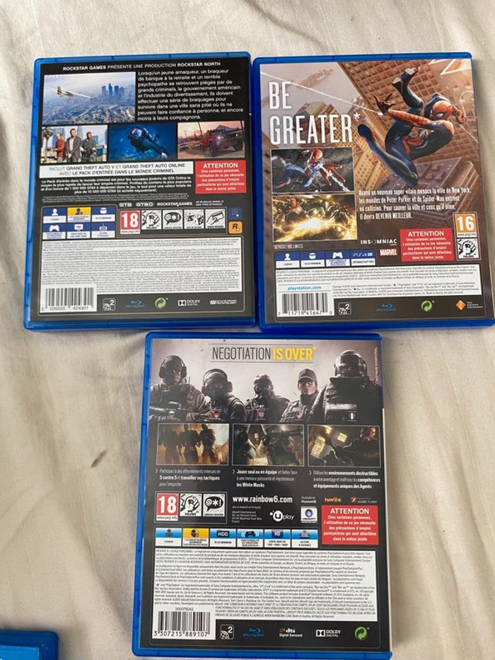 Lot de 13 jeux ps4 –gta V, Spider-Man, fifa, Dragon Ball - photo numéro 3