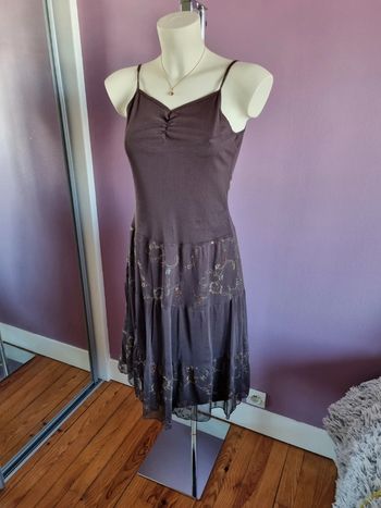 Robe Y2k marron neuve