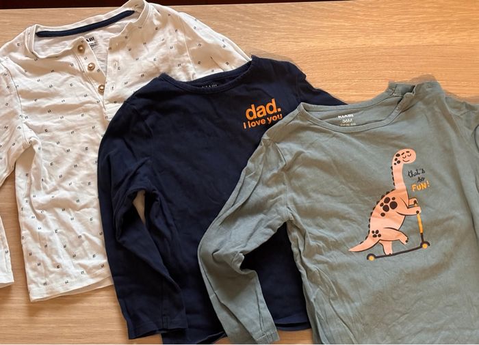 Lot de 5 t-shirt manches longues - enfant - 3 ans - automne hiver - photo numéro 3