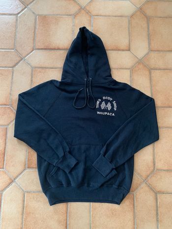 Sweat à capuche hoodie unisexe bassett-Walker vintage made in usa Tom’s body shop waupaca