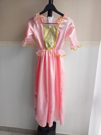Déguisement Robe de princesse en satin rose M 8-10ans