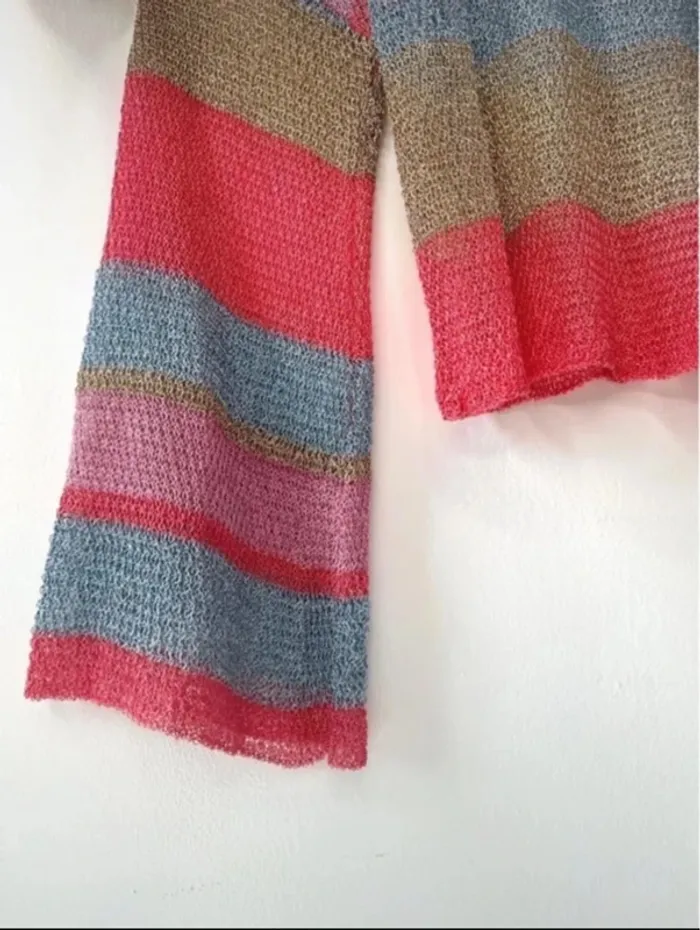 🌈 Magnifique pull court multicolore - Glamorous T/S-M 🌈 - photo numéro 3