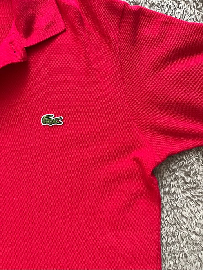 Polo lacoste rouge homme Taille M parfait état - photo numéro 5