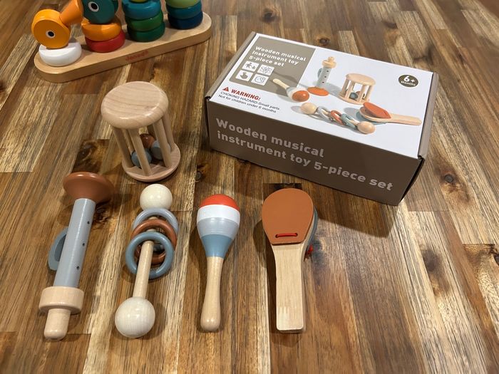 Coffret 5 instruments de musique en bois - photo numéro 5