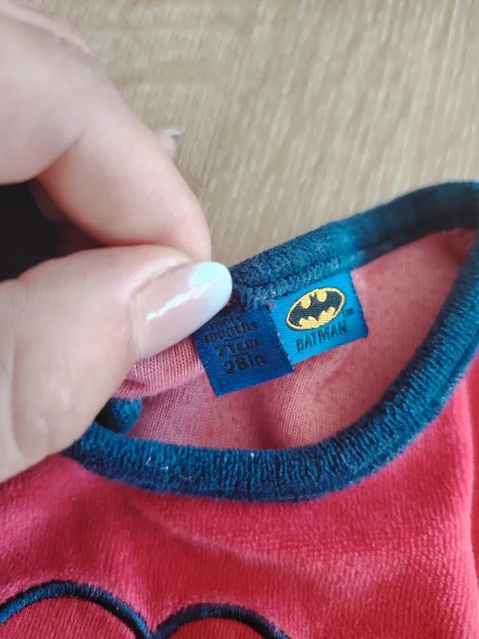 Pyjama velours 1 pièce Batman - photo numéro 3