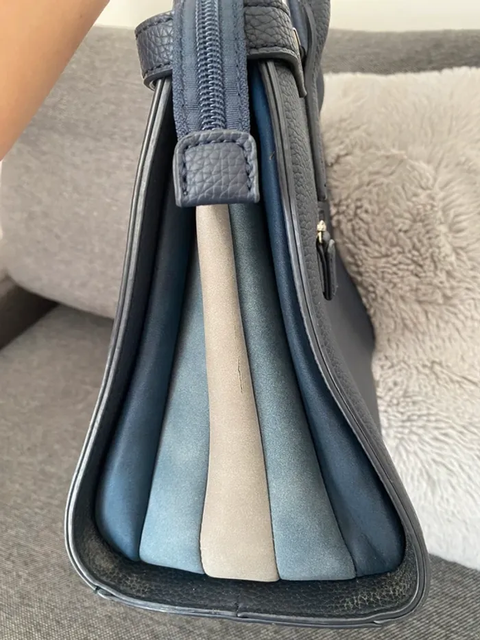 Sac à main camaïeu de bleu - David Jones - photo numéro 4