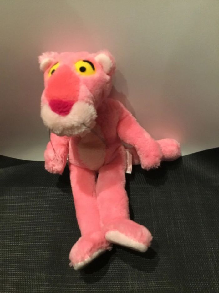 Peluche la panthère rose pink panther 27cm vintage 89 en bon état - photo numéro 5