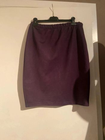 Jupe cotelé violette