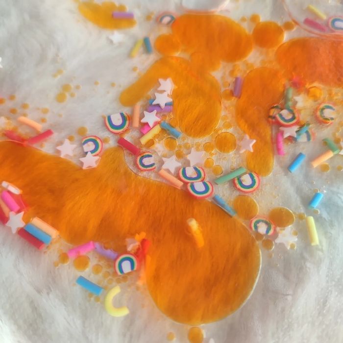 Pochette sensorielle orange arc en ciel 🌈 - photo numéro 2