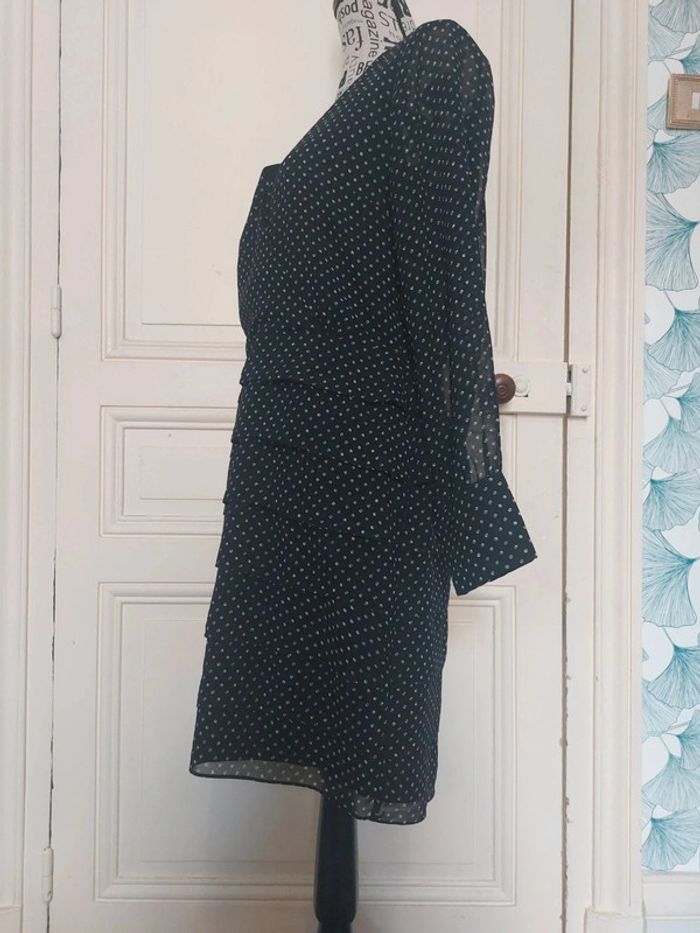 Robe à pois noire L - photo numéro 6