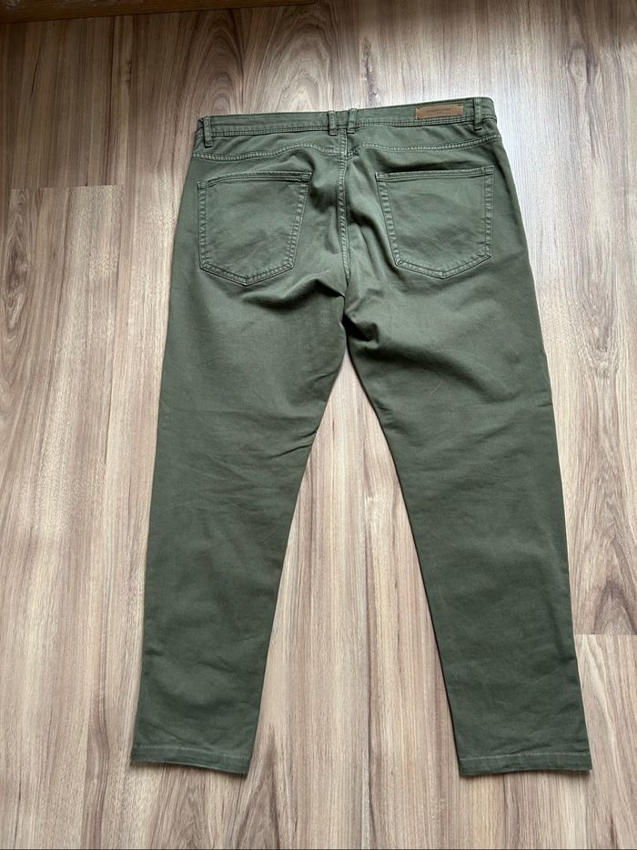 Jean kaki uni Slim Homme Zara Tailles 44-46 - photo numéro 6